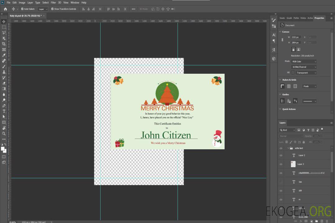 Certificat-cadeau de Noël aux États-Unis template Certificat-cadeau de Noël aux États-Unis template